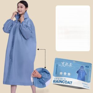 O1CN01Y4OzEG1nvff1ouDYz_!!6000000005152-0-cib Hooded Drawstring Raincoat- light blue