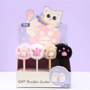O1CN01YHPHNH228rghfo1CI_!!6000000007076-0-cib Cute Cartoon Plush Gel Pen-7061 Cat Paw