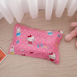 Children Cartoon Pillowcase-Cat Pink