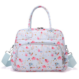 Printed Shoulder Bag-Springtime Flowers