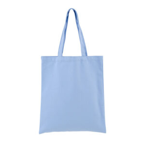 Blank Canvas Tote Bags-Light blue
