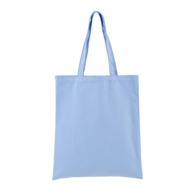 Blank Canvas Tote Bags-Light blue