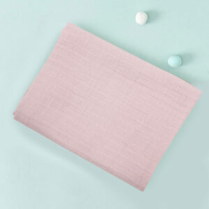 Double-layer Cotton Gauze Swaddle Blanket-Pink