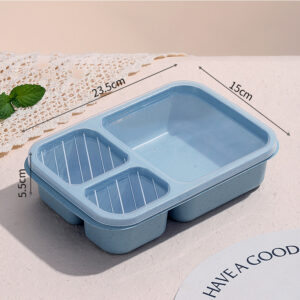 O1CN01tnwuo91d1f3neqaRG_!!6000000003676-0-cib Wheat Straw Three-Compartment Lunch Box-Nordic Blue