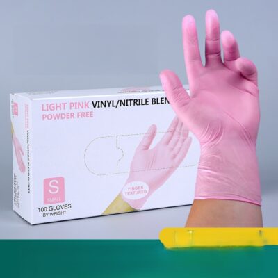 Disposable Nitrile Gloves- pink small