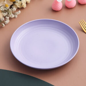 20cm Wheat Straw Plate-Nordic Purple
