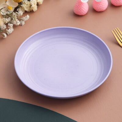 O1CN01vhhIB61PiLKze6156_!!6000000001874-0-cib 20cm Wheat Straw Plate-Nordic Purple