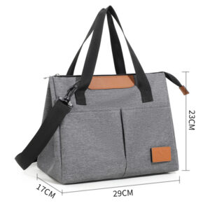 Triangular Lunch Bag-Gray