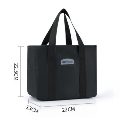 Insulated Lunch Bag-Black