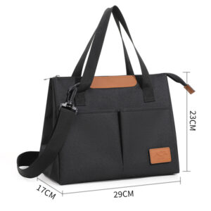 Triangular Lunch Bag-Black