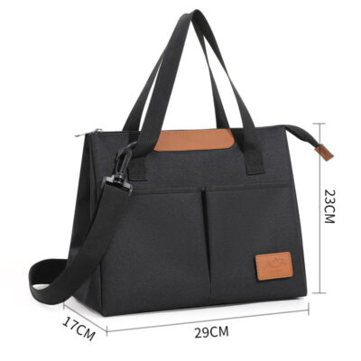 Triangular Lunch Bag-Black
