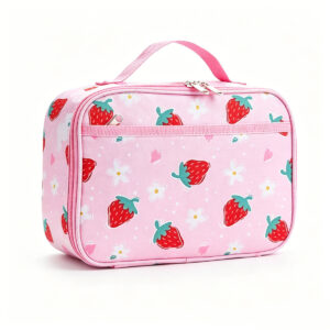 Children's Lunch Bag-Pink Strawberry