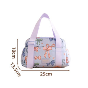Large-capacity Lunchbox Bag-Blue bow