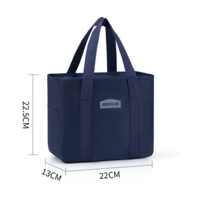 Insulated Lunch Bag-Navy blue