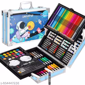 uiqrg_512 145 PCS Colour Suitcase Box Set for Kids- blue