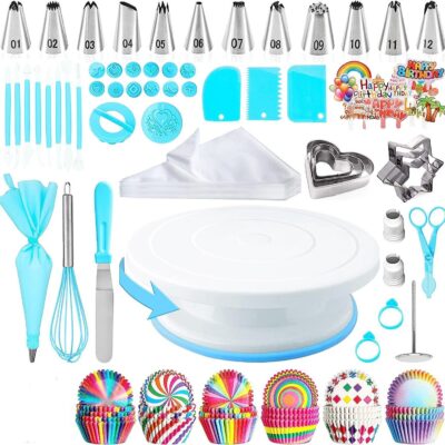 O1CN01ZNUPUs1Sg0Bb20DG6_!!6000000002275-0-cib 255-piece Cake Turntable Set-blue