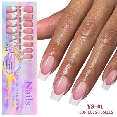 O1CN01ZZN3Rj1uBb7Bemyf1_!!6000000005999-0-cib Press On Nails-150pcs French Manicure 01